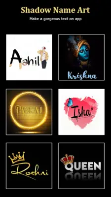 Name Art - Creative Shadow Tex android App screenshot 1